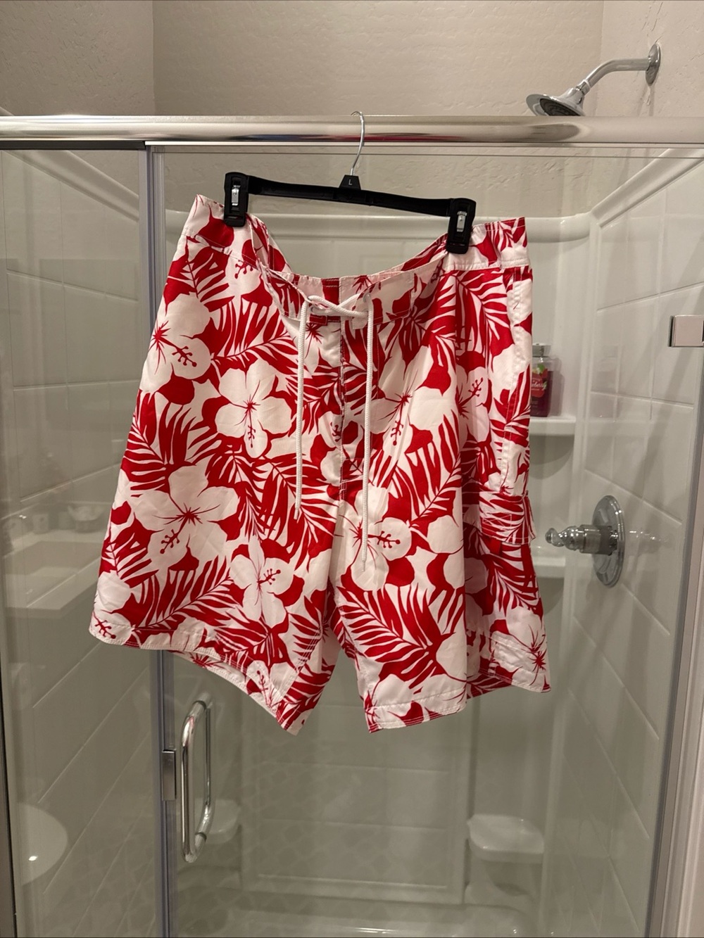 Mens gap  Red & White Floral trunks